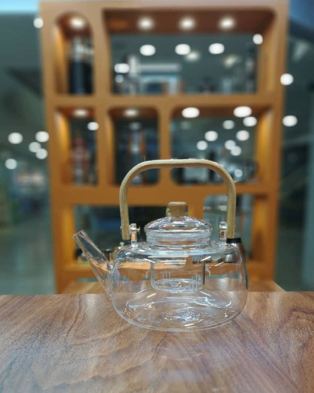 قوری دسته چوبی